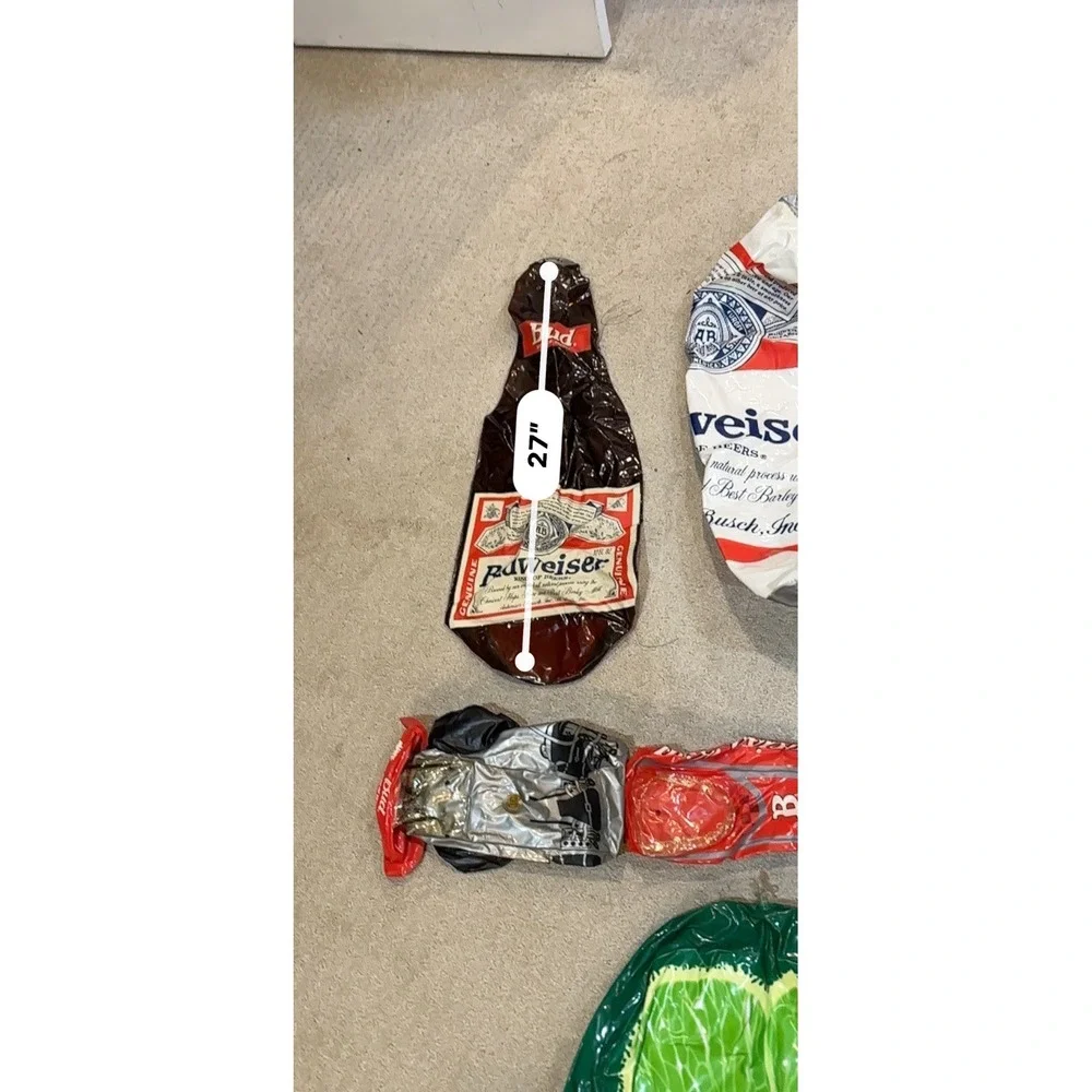 Vintage‎ Budweiser Inflatable Blowup Bar Decors Lot